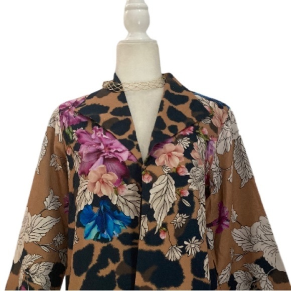 RL Nishat Pret Floral Animal Print Blazer Jacket Cotton NWT - Picture 12 of 12